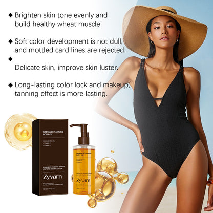 Darkening Body Oil for Skin Hydration and Glow
