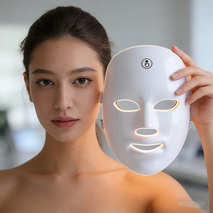 LED Light Therapy Facial Mask with Multi-Wavelength Care