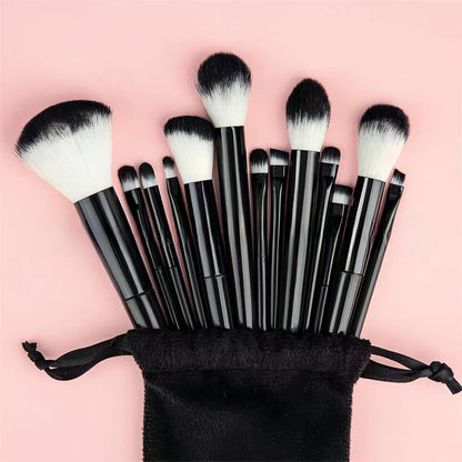 13 Piece Makeup Brush Set for Powder Blush Eye Lip