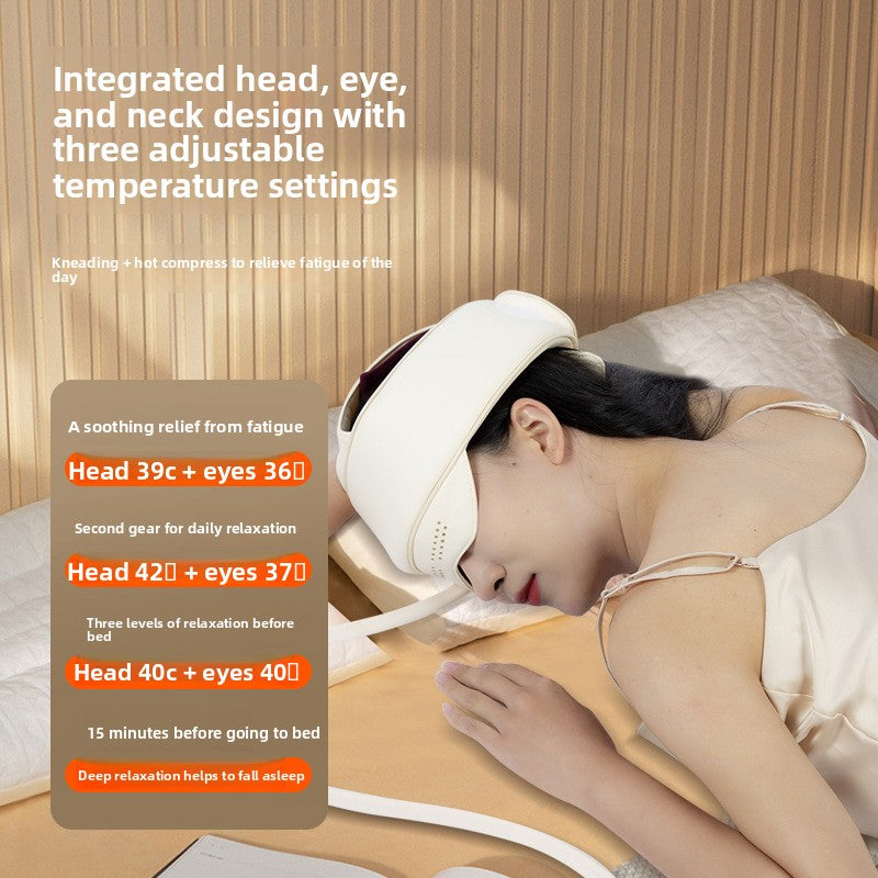 Electric Scalp and Eye Massager with Heat Therapy