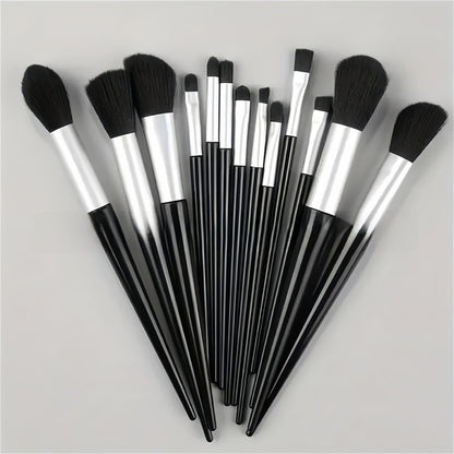 13 Piece Makeup Brush Set for Powder Blush Eye Lip