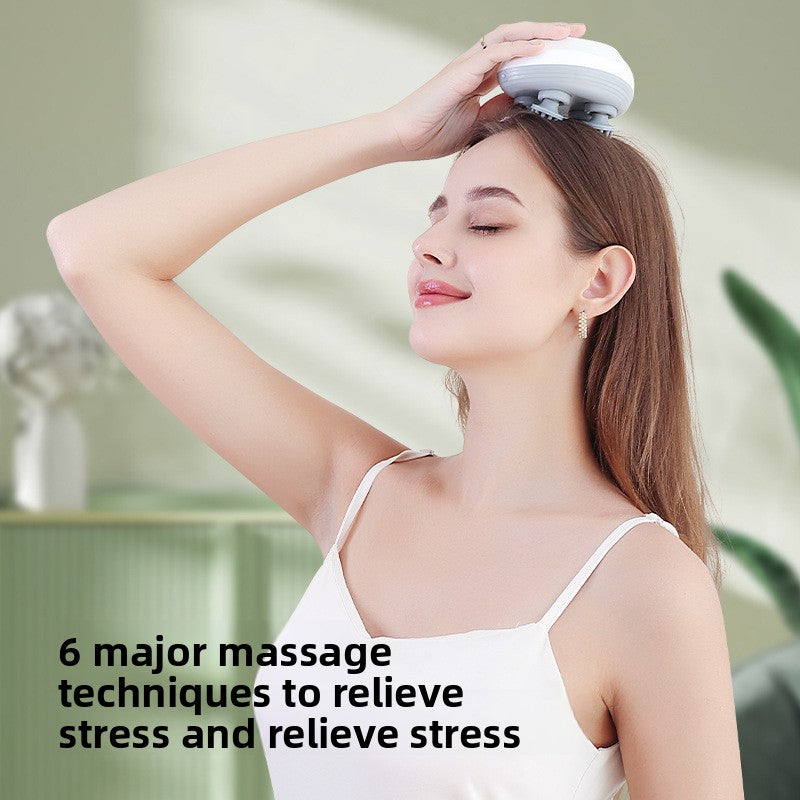 Electric Scalp Massager with Automatic Kneading