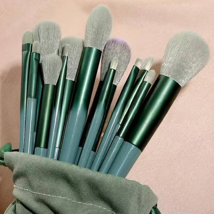 13 Piece Makeup Brush Set for Powder Blush Eye Lip