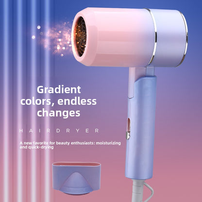 Folding Hair Dryer with Negative Ion and Blue Light