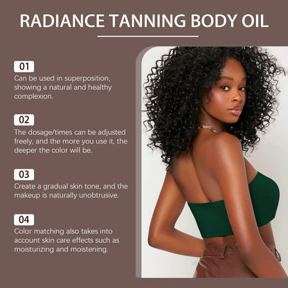 Darkening Body Oil for Skin Hydration and Glow