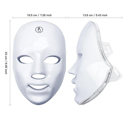 LED Light Therapy Facial Mask with Multi-Wavelength Care