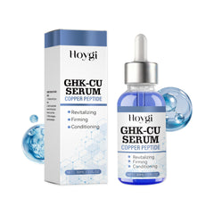 Hoygi GHK-CU Serum packaging with dropper bottle on a white background