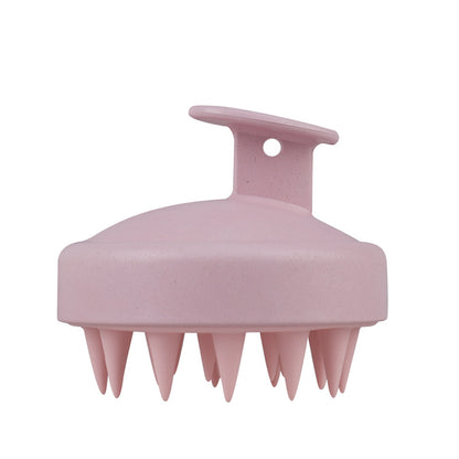 Wheat Straw Silicone Shampoo Brush Scalp Massager