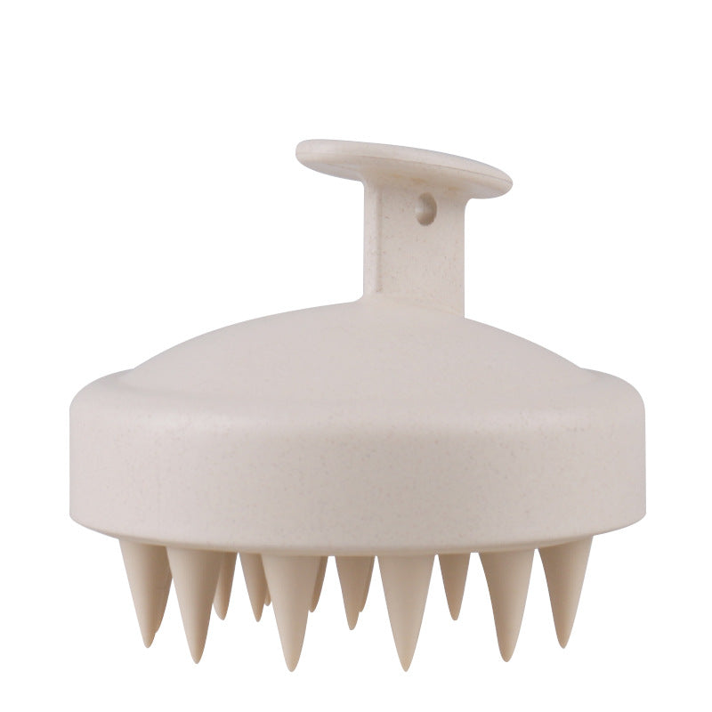 Wheat Straw Silicone Shampoo Brush Scalp Massager